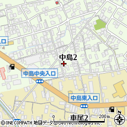 鳥取県米子市中島2丁目5-6周辺の地図