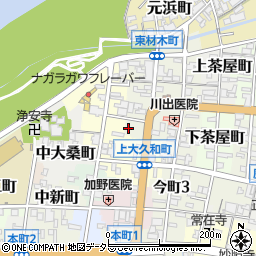 岐阜県岐阜市東材木町19周辺の地図