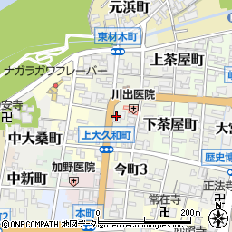 岐阜県岐阜市東材木町13周辺の地図