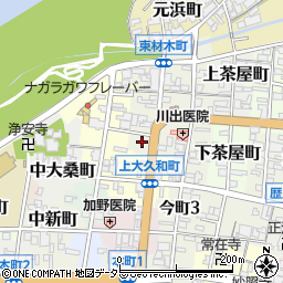 岐阜県岐阜市東材木町22周辺の地図