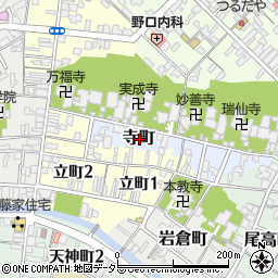 鳥取県米子市寺町周辺の地図