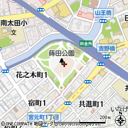 蒔田公園周辺の地図