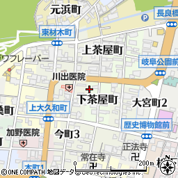 岐阜県岐阜市下茶屋町31周辺の地図