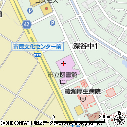 綾瀬市役所　高齢者福祉会館周辺の地図
