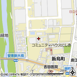 島根県安来市飯島町周辺の地図
