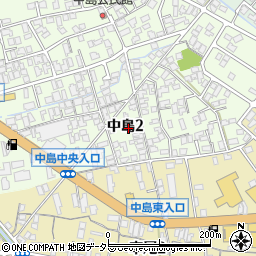 鳥取県米子市中島2丁目5周辺の地図