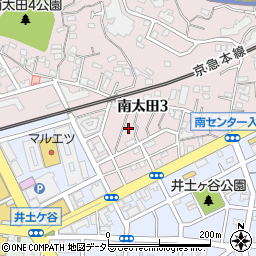 神奈川県横浜市南区南太田3丁目11周辺の地図