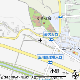 神奈川県厚木市小野521周辺の地図
