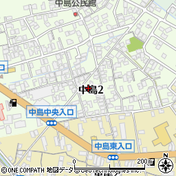鳥取県米子市中島2丁目5-11周辺の地図