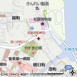 島根県安来市安来町1068周辺の地図