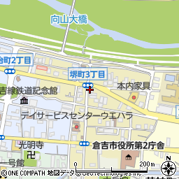 鳥取県倉吉市堺町周辺の地図