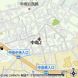 鳥取県米子市中島2丁目5-20周辺の地図