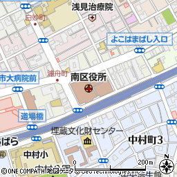 〒232-0000 神奈川県横浜市南区（以下に掲載がない場合）の地図
