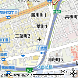 リパーク横浜二葉町１丁目第２駐車場周辺の地図