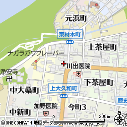 岐阜県岐阜市東材木町32周辺の地図