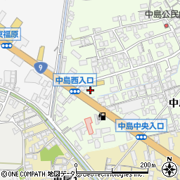 米子中島簡易郵便局周辺の地図