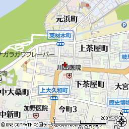 岐阜県岐阜市東材木町8周辺の地図