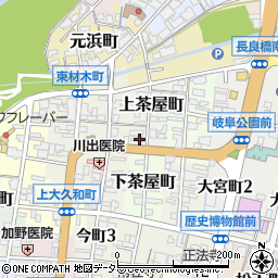 岐阜県岐阜市上茶屋町29周辺の地図