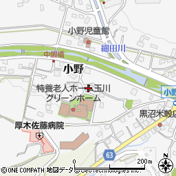 神奈川県厚木市小野668周辺の地図