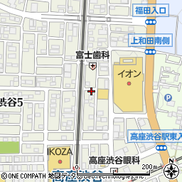 ナビパーク大和福田第１駐車場周辺の地図