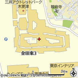 みずほ銀行三井アウトレットパーク木更津 ＡＴＭ周辺の地図