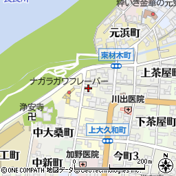 岐阜県岐阜市西材木町20周辺の地図