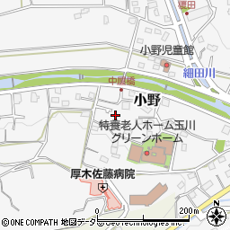 神奈川県厚木市小野702-6周辺の地図