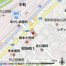 倉吉郵便局　荷物集荷周辺の地図