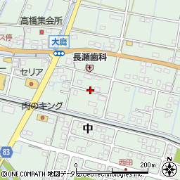 岐阜県可児郡御嵩町中周辺の地図