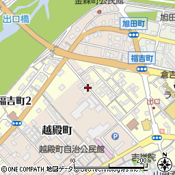 鳥取県倉吉市越殿町周辺の地図