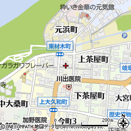 岐阜県岐阜市東材木町3周辺の地図