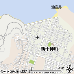 島根県安来市新十神町周辺の地図
