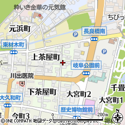 岐阜県岐阜市木挽町周辺の地図