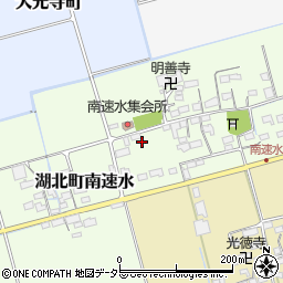 滋賀県長浜市湖北町南速水231周辺の地図