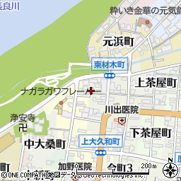 岐阜県岐阜市西材木町11周辺の地図