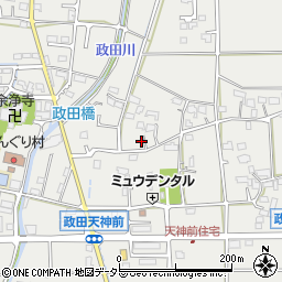 岐阜県本巣市政田986周辺の地図