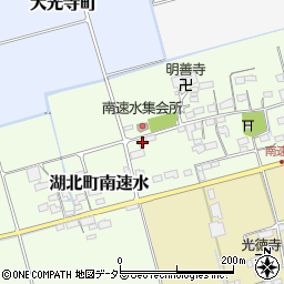 滋賀県長浜市湖北町南速水232周辺の地図