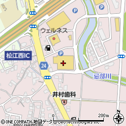 スポーツデポ松江店周辺の地図