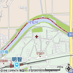 岐阜県可児市平貝戸195周辺の地図