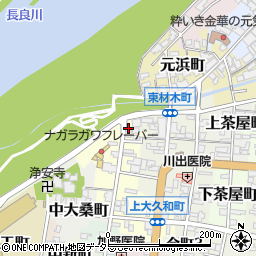 岐阜県岐阜市西材木町4周辺の地図