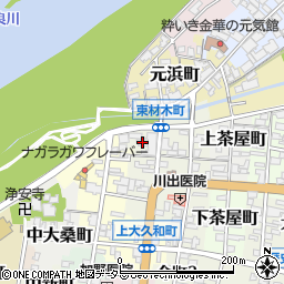 岐阜県岐阜市東材木町41周辺の地図