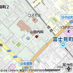 山田内科医院周辺の地図