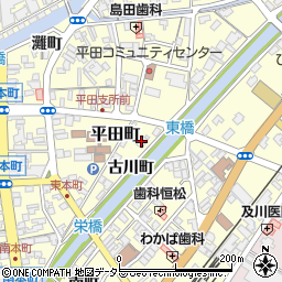 島根中央信用金庫平田支店周辺の地図
