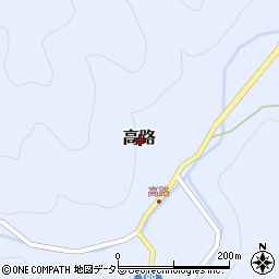 鳥取県鳥取市高路周辺の地図