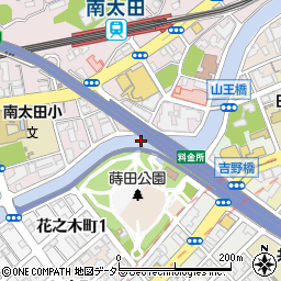 蒔田公園橋周辺の地図