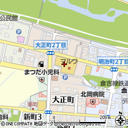 株式会社オーエムツーミート　倉吉店周辺の地図