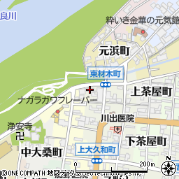 岐阜県岐阜市東材木町43周辺の地図