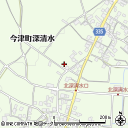 滋賀県高島市今津町深清水2932周辺の地図