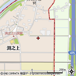 岐阜県可児市渕之上周辺の地図