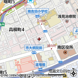 神奈川県横浜市南区白妙町3丁目周辺の地図